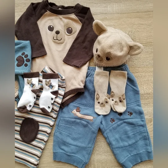 Vintage vguc Gymboree dog / puppy 7-piece set - Picture 3 of 15